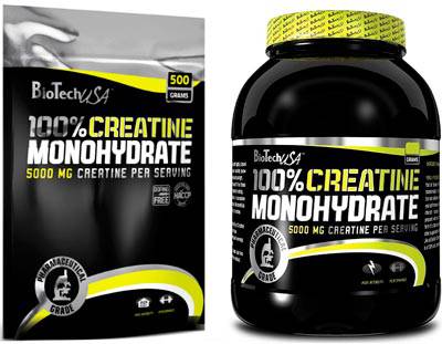 100% Creatine Monohydrate by BioTech: description and ingredients