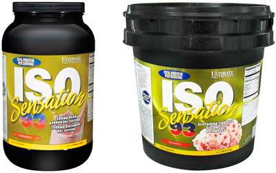 Iso Sensation 93 by Ultimate Nutrition: description and ingredients